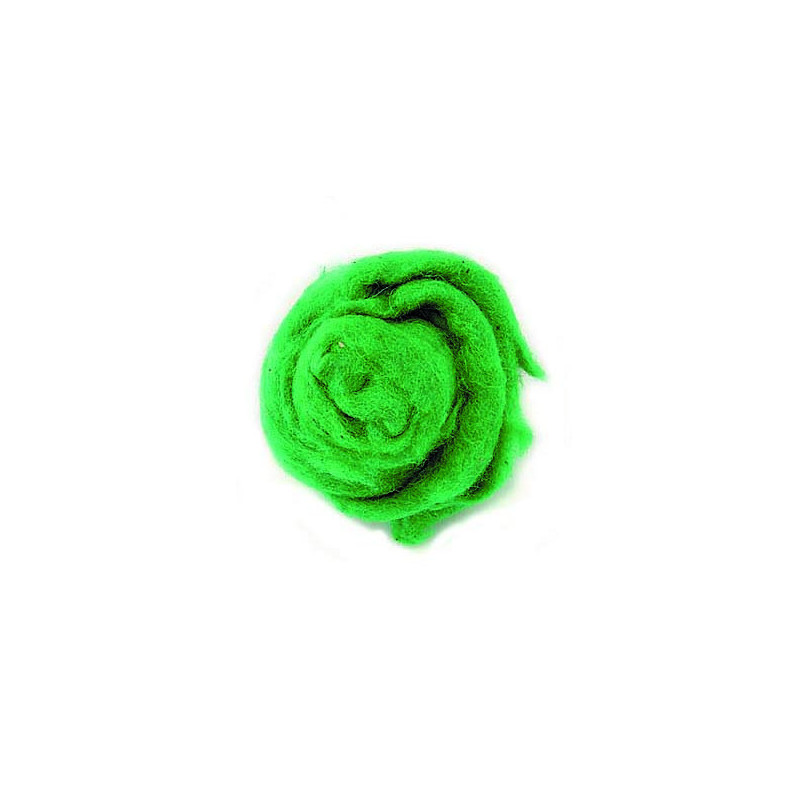 Schapenwol  100% lichtgroen