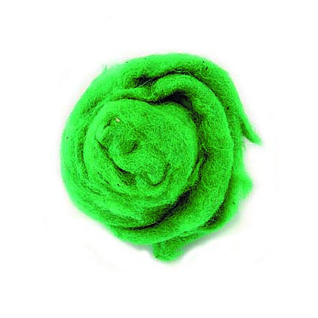 Schapenwol  100% lichtgroen