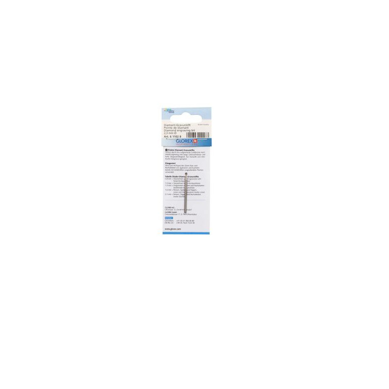 Diamant glasgraveerstift 2,3mm