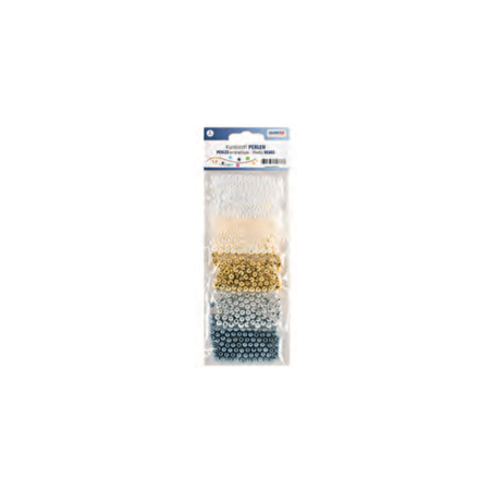 Wasparels wit-zilver-goud