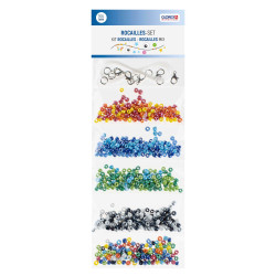 Kunststof kralen mix met accessoires