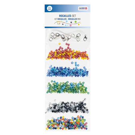 Kunststof kralen mix met accessoires