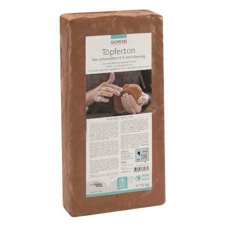 Pottenbakkersklei fijne chamotte terracotta 10kg