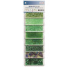 Rocailles mix groene tinten 40g