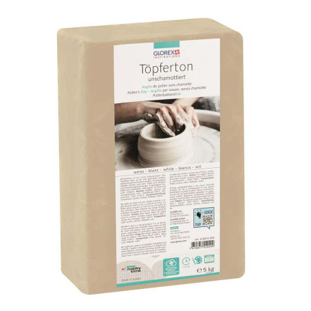 Pottenbakkersklei wit 5kg
