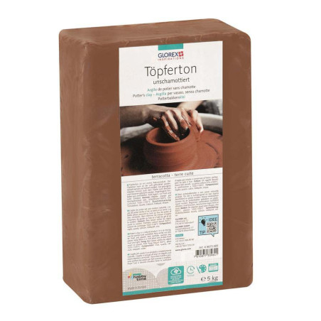 Pottenbakkersklei terracotta 5kg