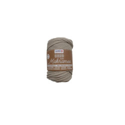 Macramé koord 3mm taupe
