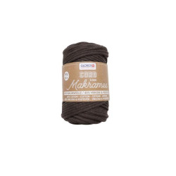 Macramé koord 3mm bruin