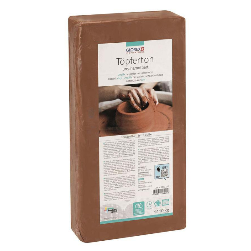 Pottenbakkersklei terracotta 10kg