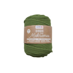 Macramé koord 5mm olijf