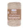 Macramé katoen 2mm taupe