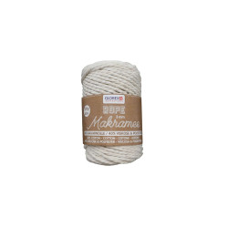 Macramé touw 3mm créme