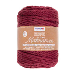 Macramé touw 5mm mauve