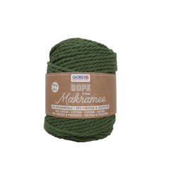 Macramé touw 5mm olijf