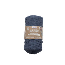 Macramé band blauw