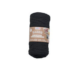 Macramé band zwart