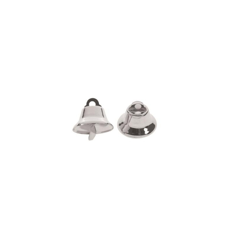 Klokjes 30mm zilverkleurig