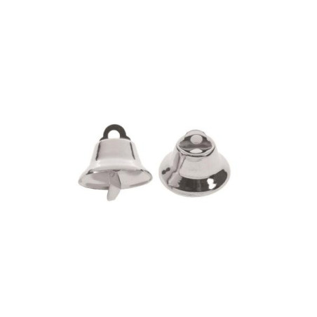 Klokjes 30mm zilverkleurig