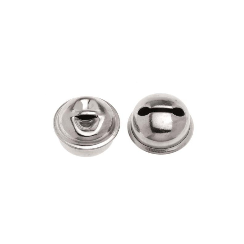 Belletjes 9mm zilverkleurig
