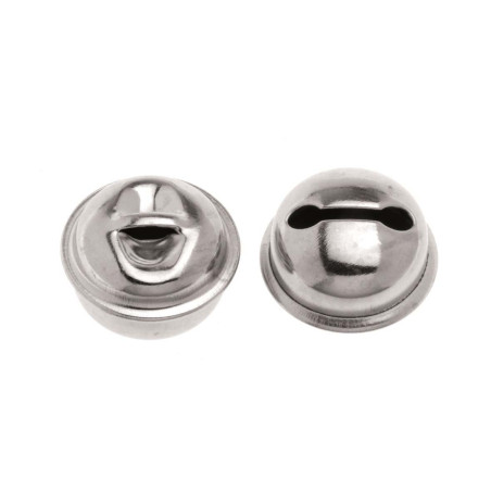 Belletjes 18mm zilverkleurig