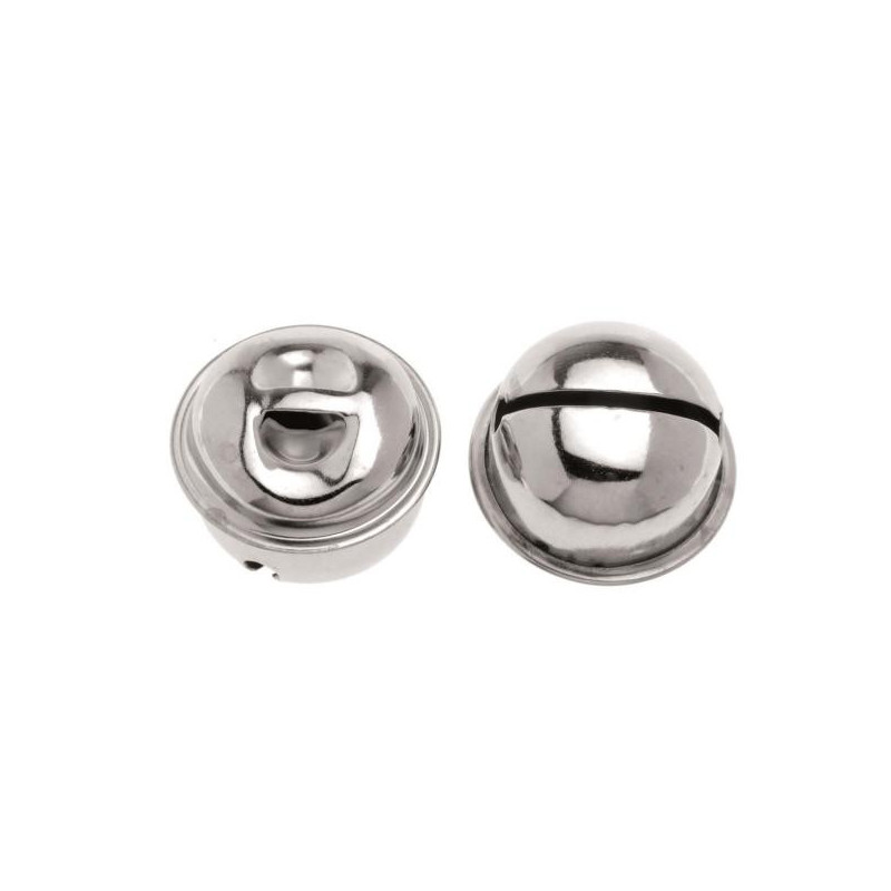 Belletjes 25mm zilverkleurig