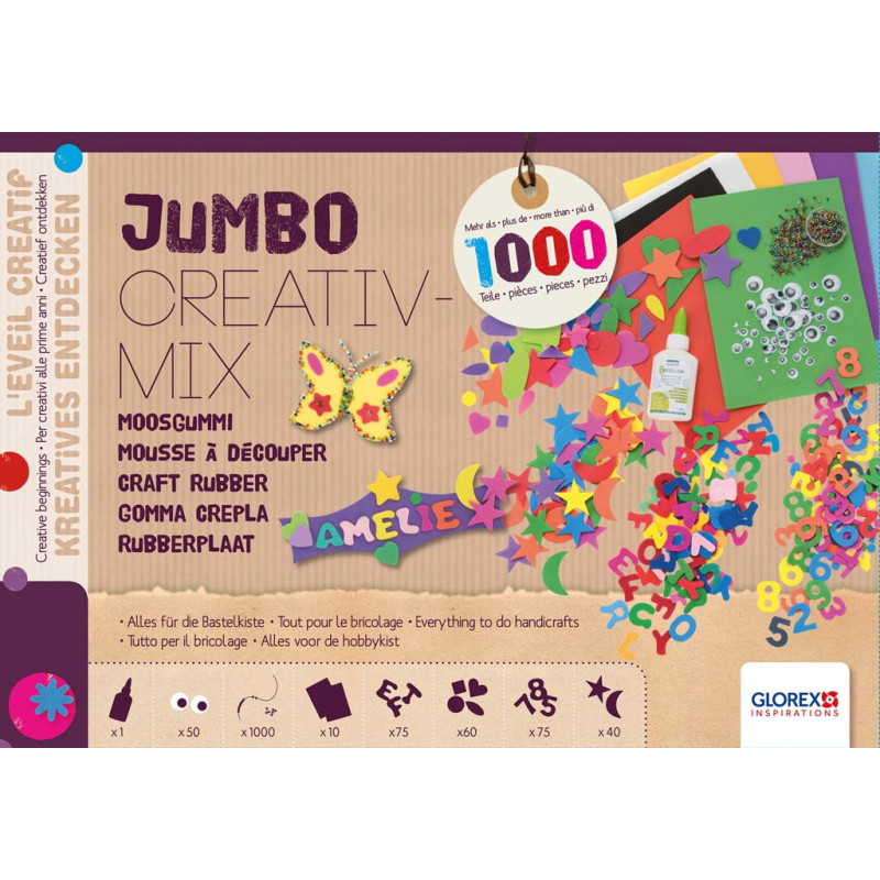 Jumbo hobbyrubber mix