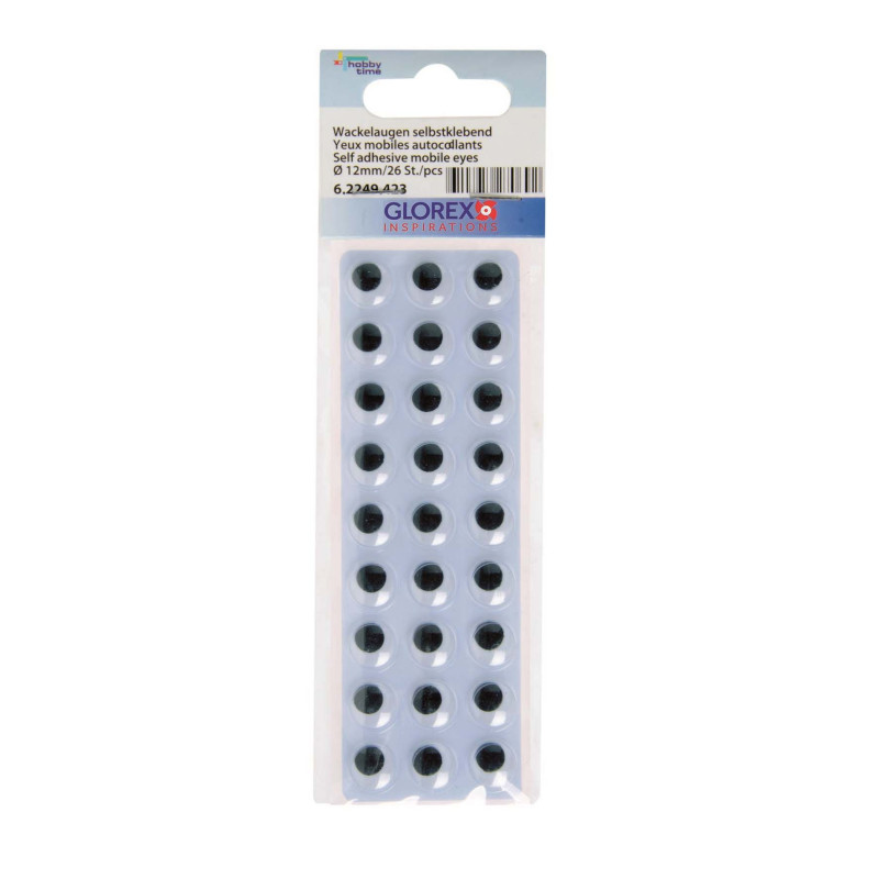 Wiebeloogjes 12mm zelfklevend