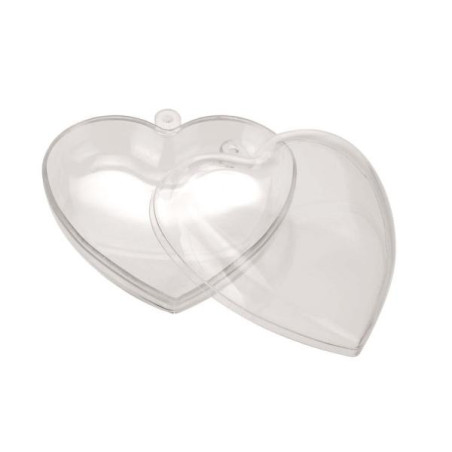 Plastic hart - 9,5cm
