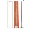 Houten lont met houder 20x1520mm