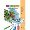 Tekenblok A4 80g/m2 offset