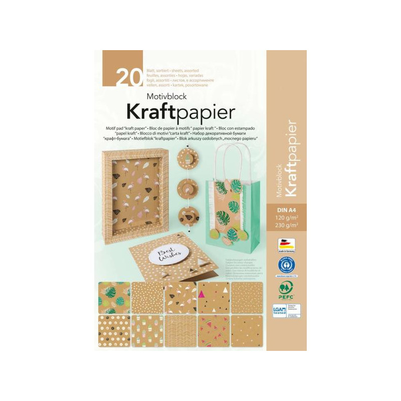 Kraftpapier A4 motieven