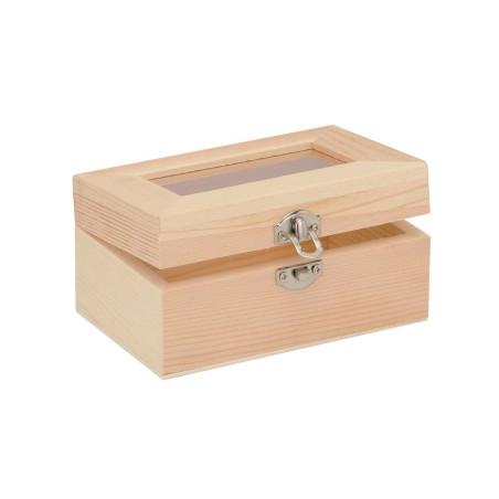 Houten kistje met glas FSC®