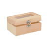 Houten kistje met glas FSC®
