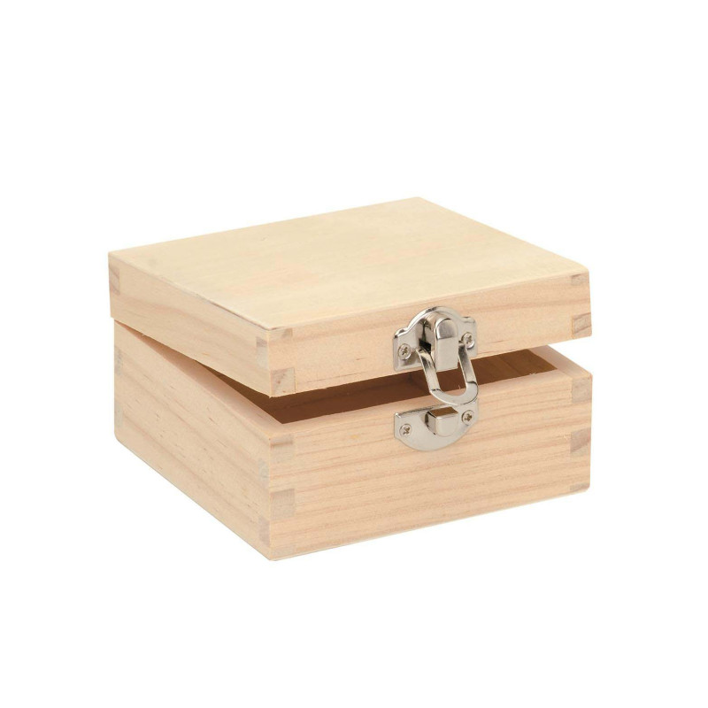 Houten kist vierkant FSC®
