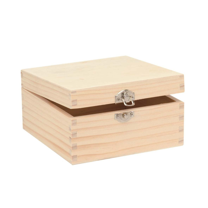 Houten kist vierkant FSC®
