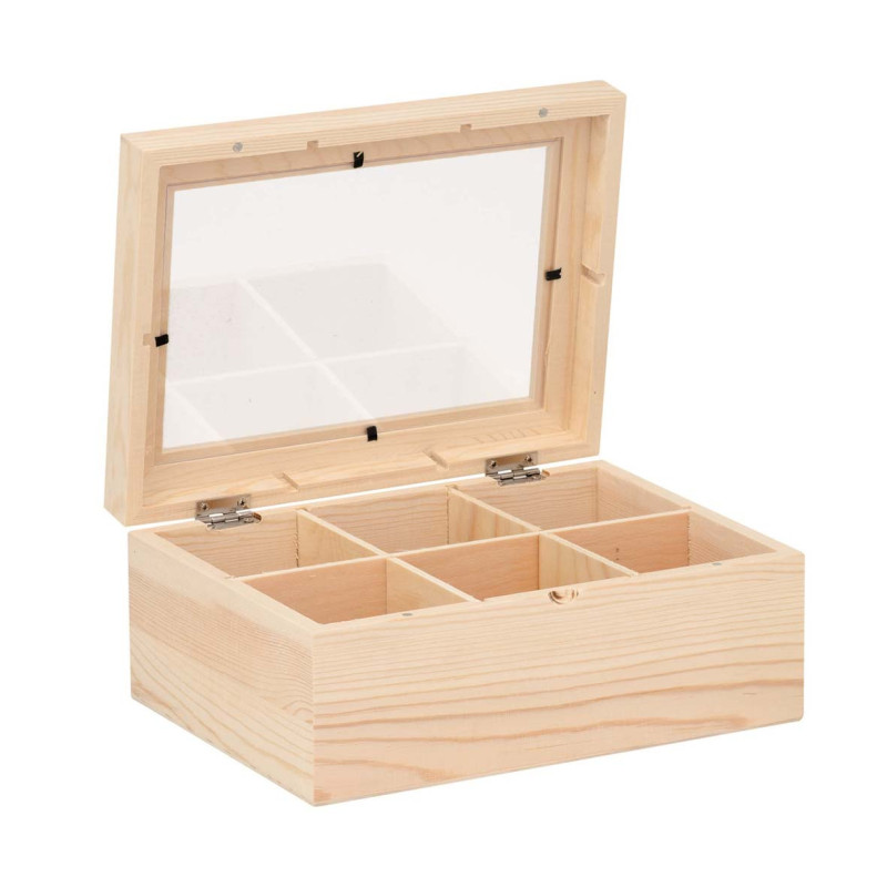 Houten theedoos FSC®