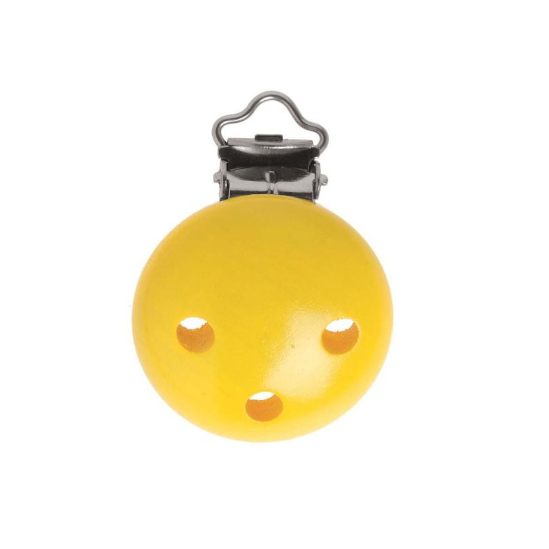 Clip voor speenketting geel FSC®