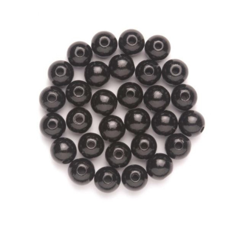 Houten kralen zwart 4mm