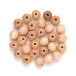 Houten Kralen, 10 mm, 3 mm, Rood, 20 gr, 1 Doos, 70 stuk