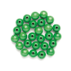 Houten kralen groen 12mm