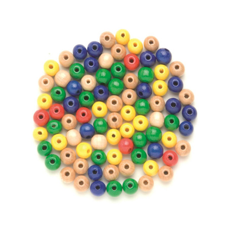 Houten kralen assorti 12mm