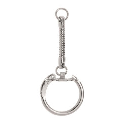 Sleutelring met ketting 25mm (bulk)