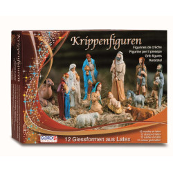 Gietvorm kerststal 12dlg.