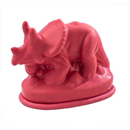 Latex gietvorm dino Triceratops  7,5x6x5cm