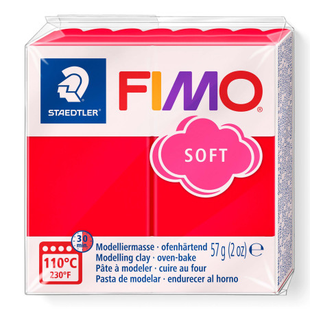 Fimo soft Indisch rood  (24)
