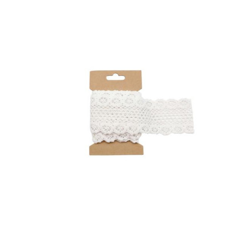 Kant band wit 6x200cm