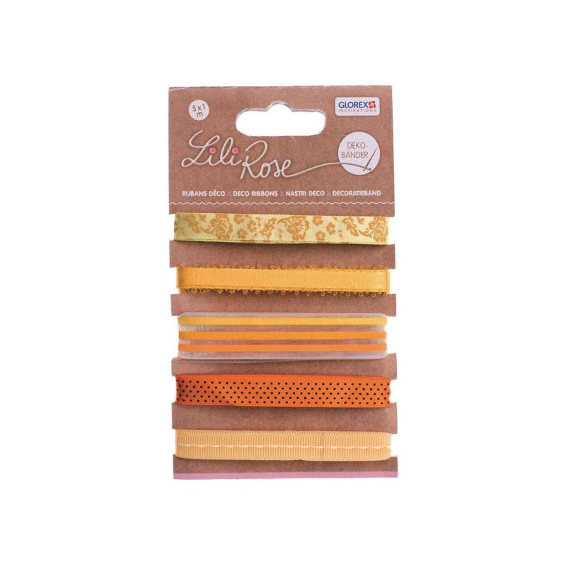Deco lint oranje-gele tinten