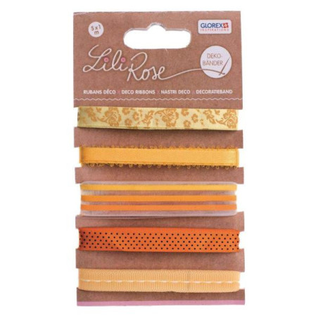 Deco lint oranje-gele tinten