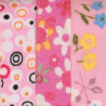 Textiellint pink II zelfklevend