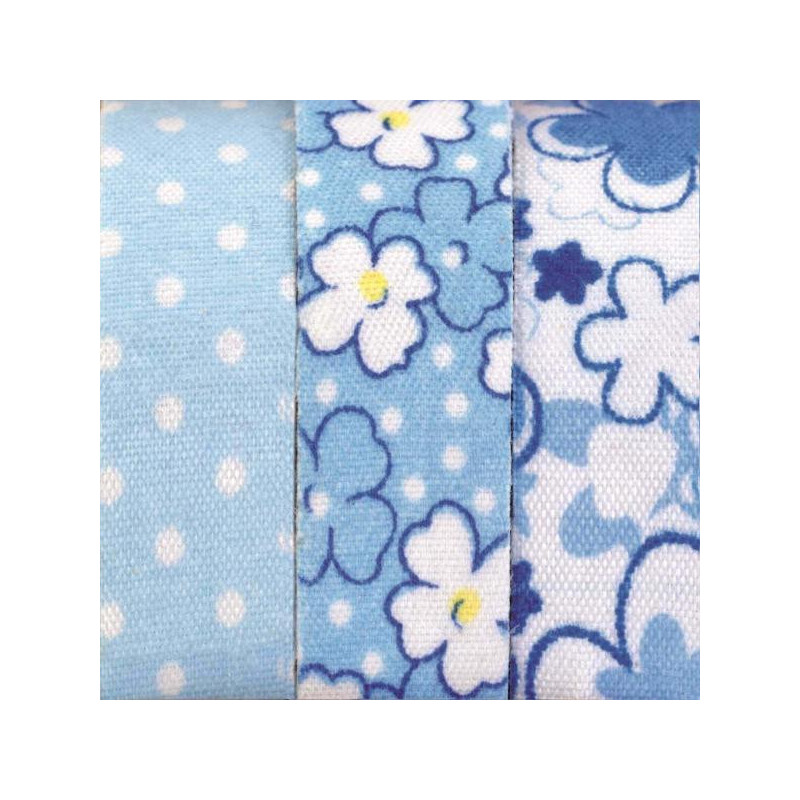 Textiellint blue I zelfklevend
